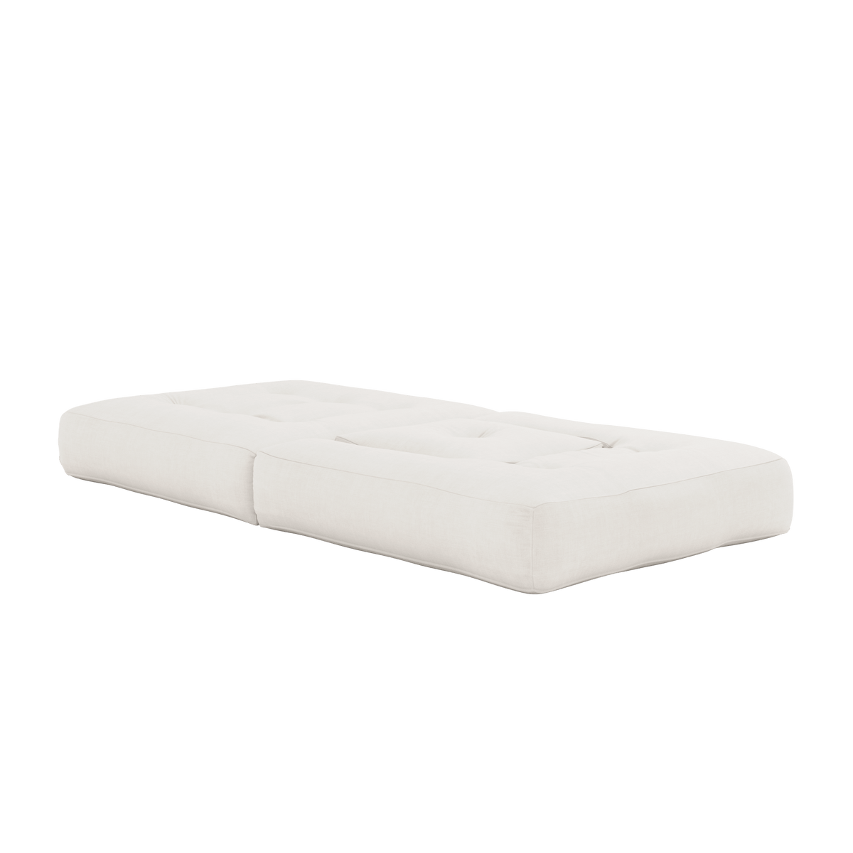 Pouf fauteuil convertible en coton natural 95x90x42cm Cube - Karup Design - The Cool Republic