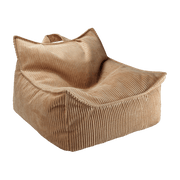 Pouf fauteuil en velours côtelé toffee 80 x 70 cm - Wigiwama - The Cool Republic
