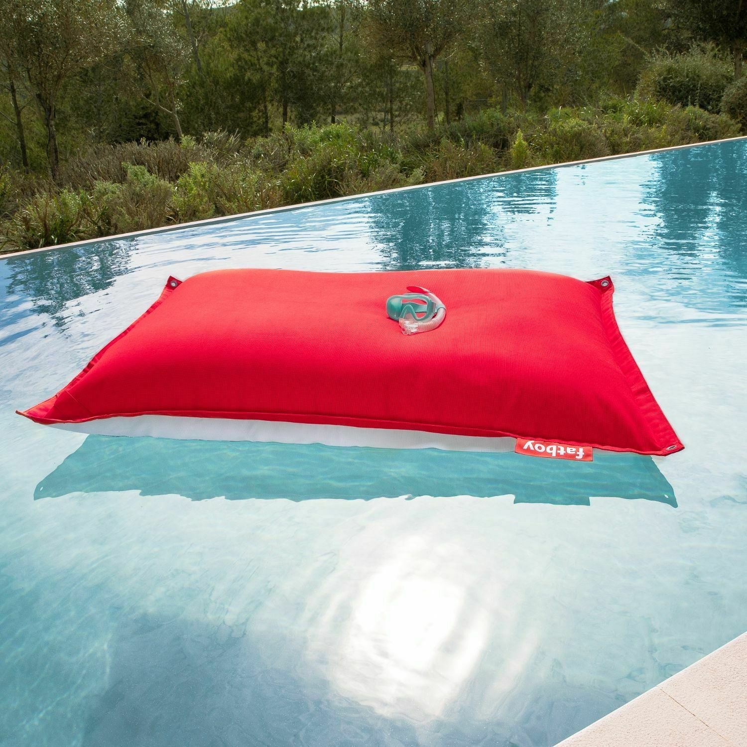 Pouf flottant rayé bleu océan Original Floatzac - Fatboy - The Cool Republic