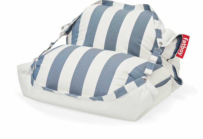 Pouf flottant rayé bleu océan Original Floatzac - Fatboy - The Cool Republic