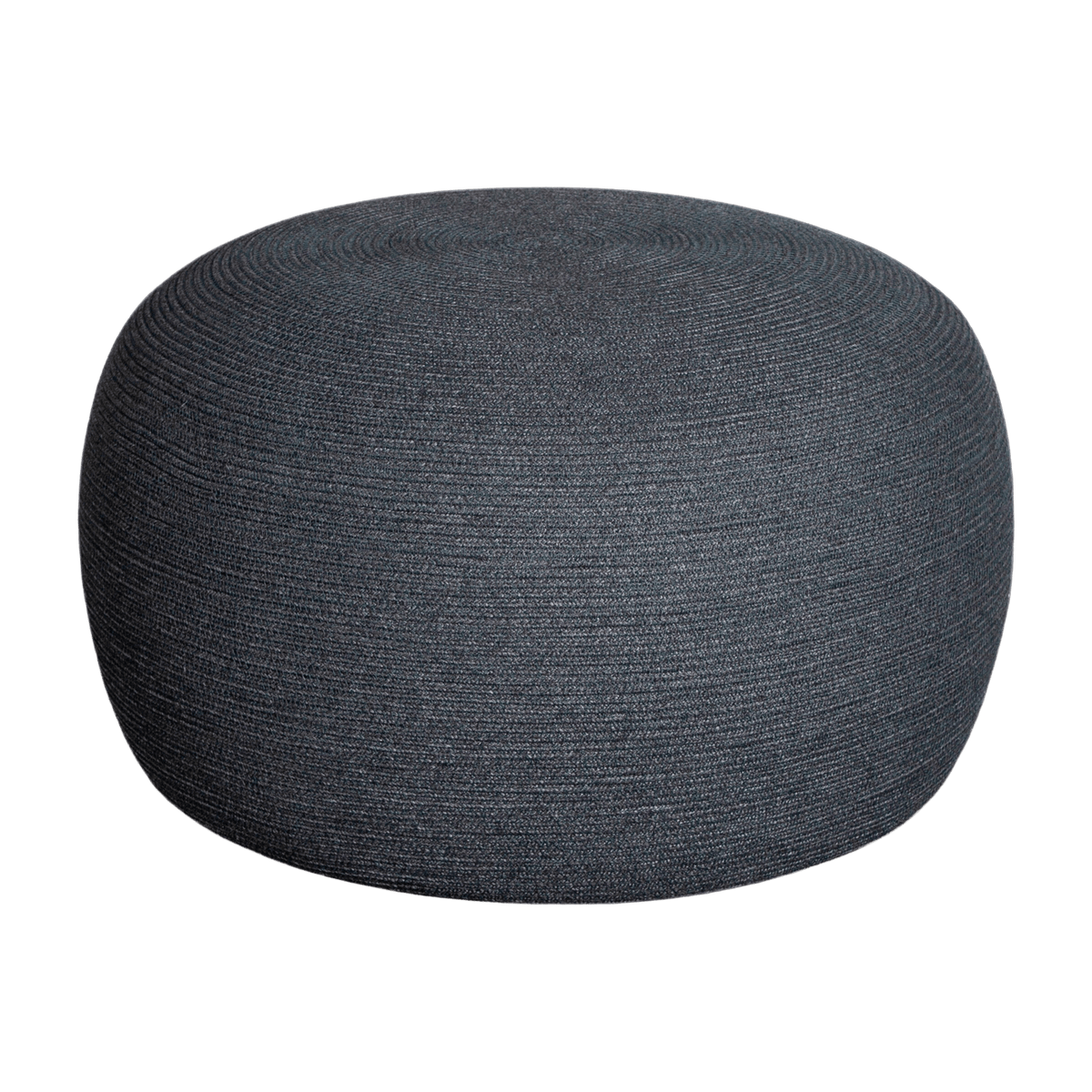 Pouf gris foncé 43 cm Circle - Cane-Line - The Cool Republic