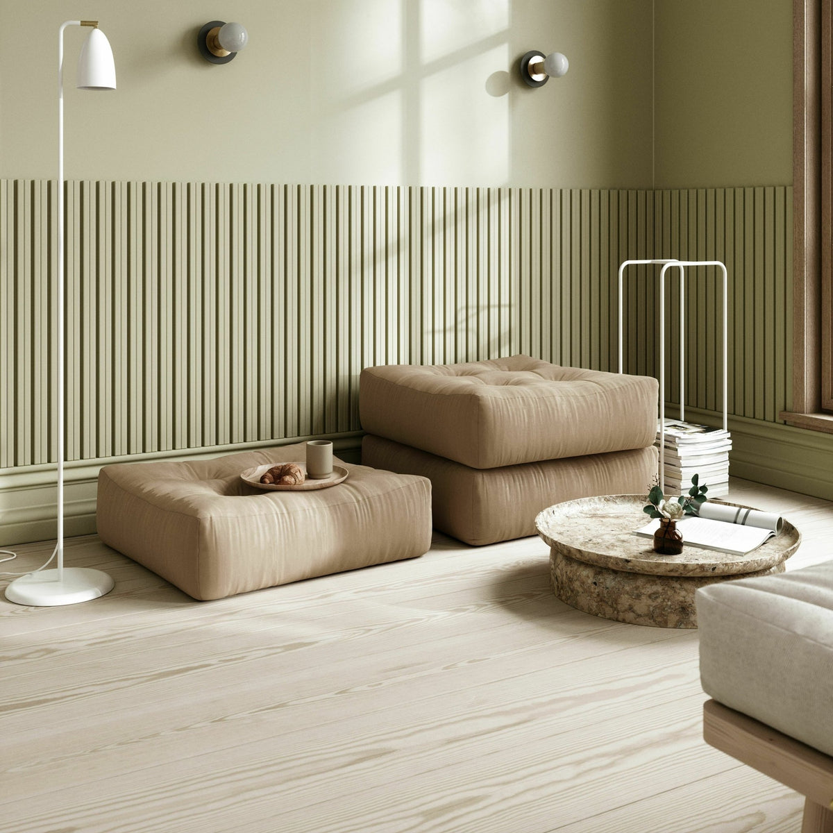 Pouf gris foncé More - Karup Design - The Cool Republic