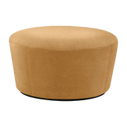 Large leather pouf Cognac Naïve - Emko - The Cool Republic