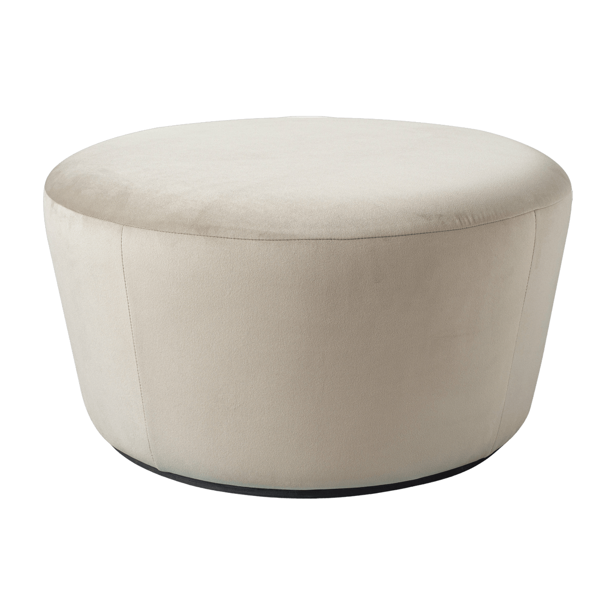 Pouf large en velours beige Naïve - Emko - The Cool Republic