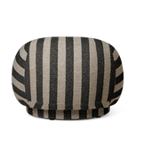 Pouf louisiana sable et noir 60 x 41 cm Rico - Ferm living - The Cool Republic