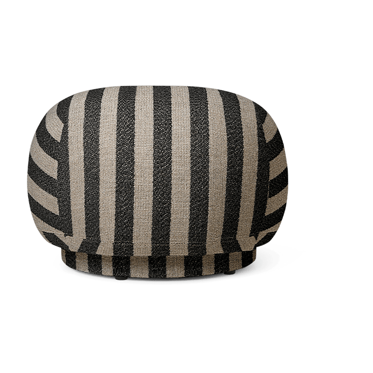 Pouf louisiana sable et noir 60 x 41 cm Rico - Ferm living - The Cool Republic