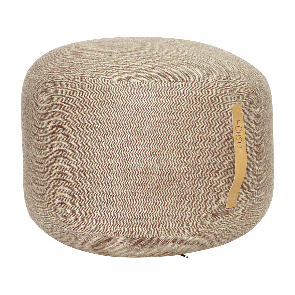 Mochi Pouf Brown Ø50 - Hübsch - The Cool Republic