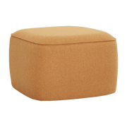 Pouf orange Cube - Hübsch - The Cool Republic