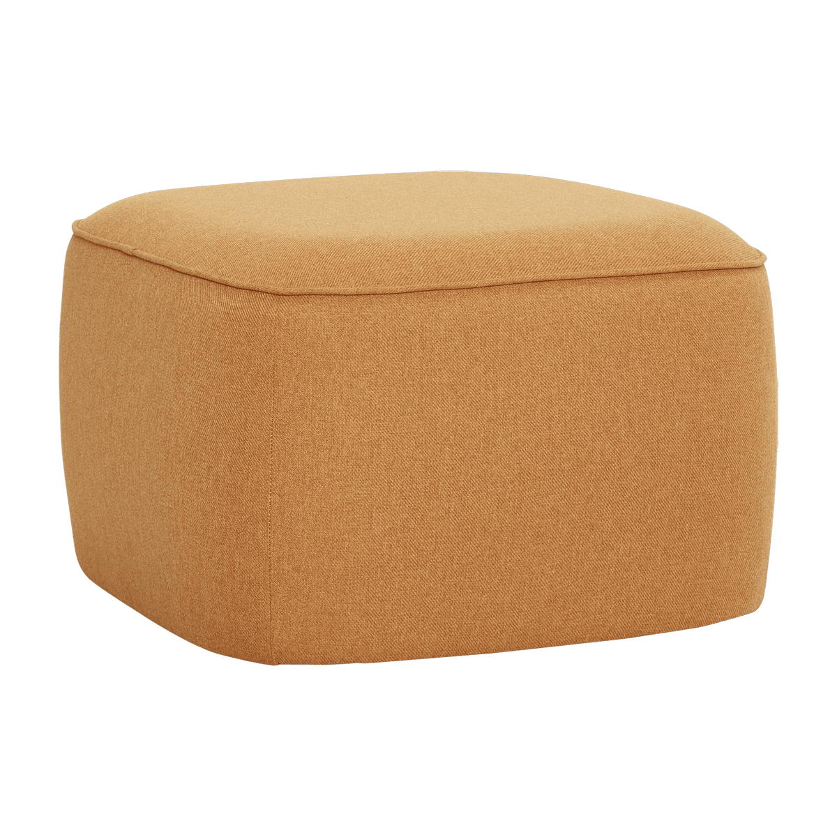 Pouf orange Cube - Hübsch - The Cool Republic