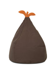 Pouf poire pour enfants en coton biologique vert foncé Pear Bean - Ferm Living - The Cool Republic