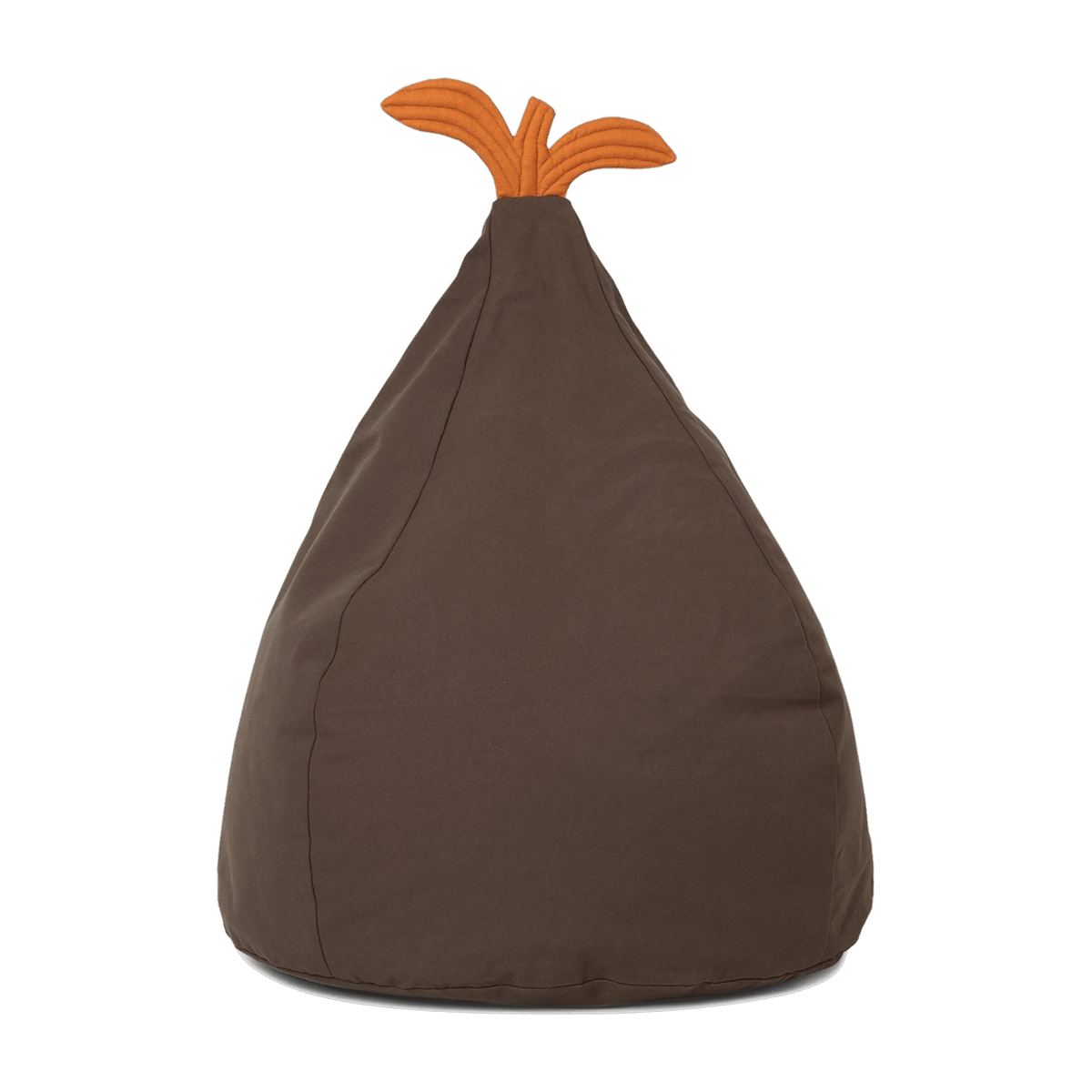 Pouf poire pour enfants en coton biologique vert foncé Pear Bean - Ferm Living - The Cool Republic