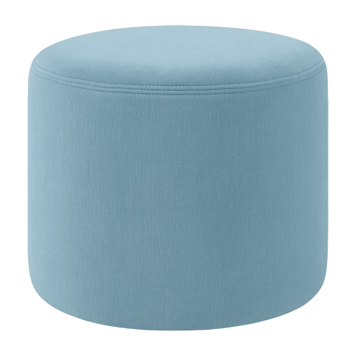 Pouf rond bleu en laine clair Bon - Hem - The Cool Republic