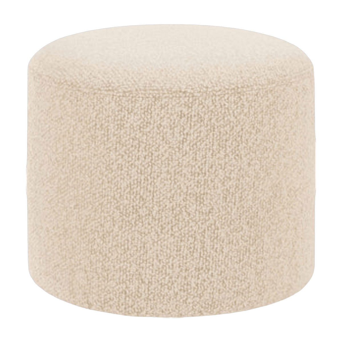 Pouf rond en laine beige Bon - Hem - The Cool Republic