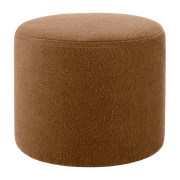 Bon Round Brown Wool Ottoman - Hem - The Cool Republic