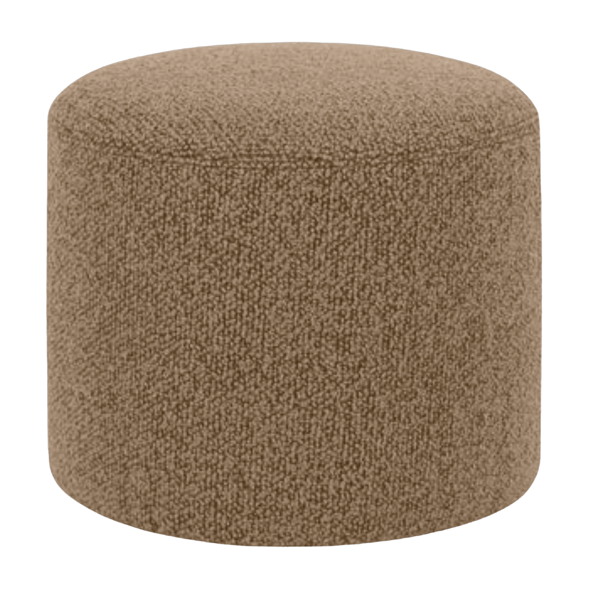 Pouf rond en laine marron clair Bon - Hem - The Cool Republic