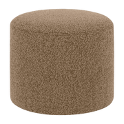 Pouf rond en laine marron clair Bon - Hem - The Cool Republic