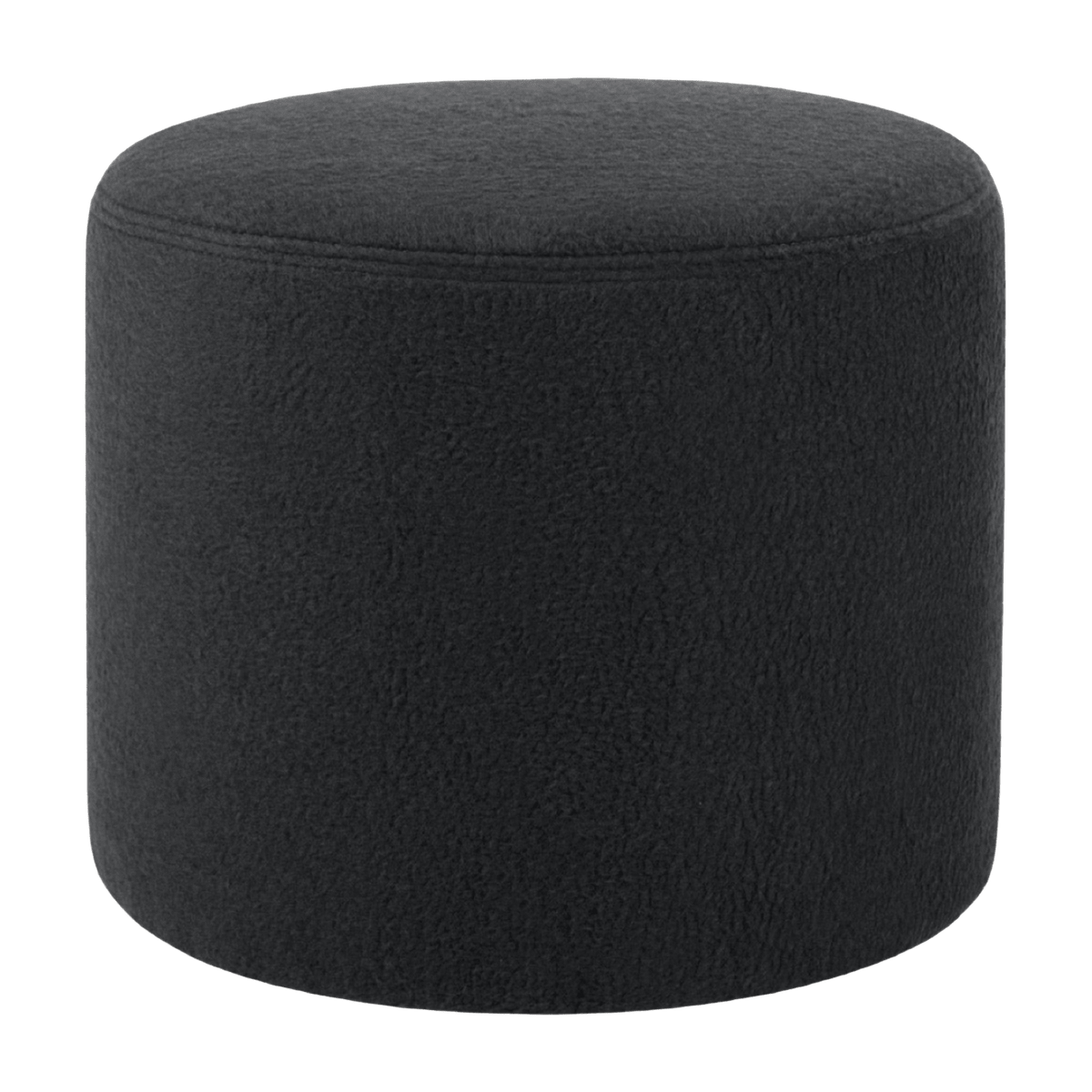 Pouf rond en laine noir Bon - Hem - The Cool Republic