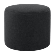 Pouf rond en laine noir Bon - Hem - The Cool Republic
