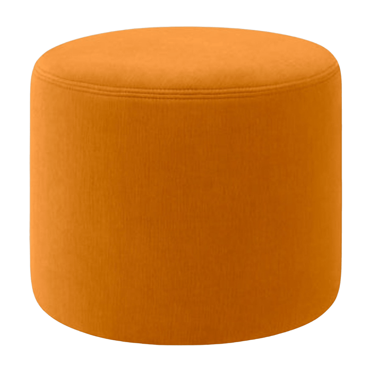 Pouf rond en laine orange Bon - Hem - The Cool Republic