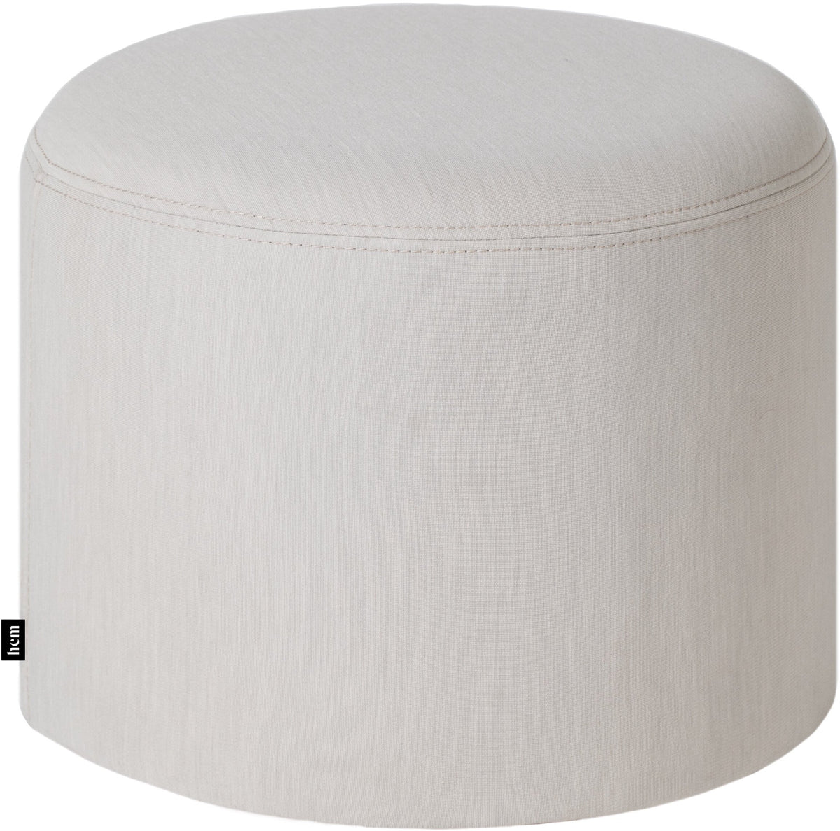 Pouf rond en laine shell 41x50cm Bon - Hem