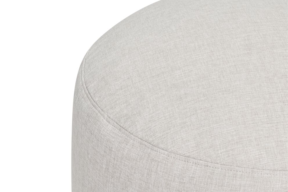 Pouf rond en polyester gris 70x40cm Point Large - Fatboy - The Cool Republic