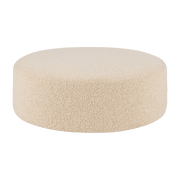 Pouf rond large en laine beige Bon - Hem - The Cool Republic