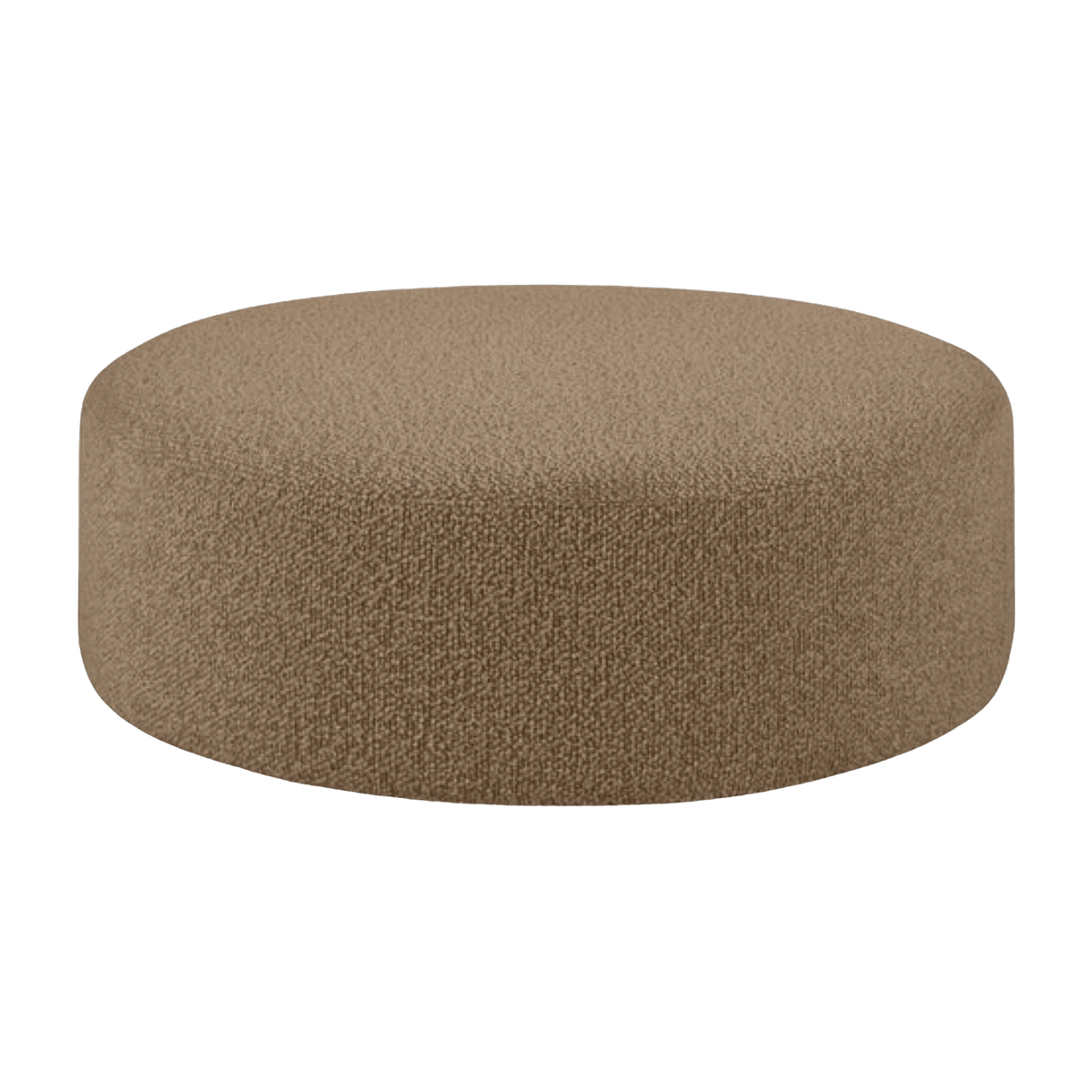 Pouf rond large en laine marron Bon - Hem - The Cool Republic