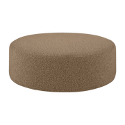 Pouf rond large en laine marron Bon - Hem - The Cool Republic