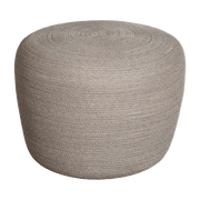 Pouf taupe 39 cm Circle - Cane-Line - The Cool Republic