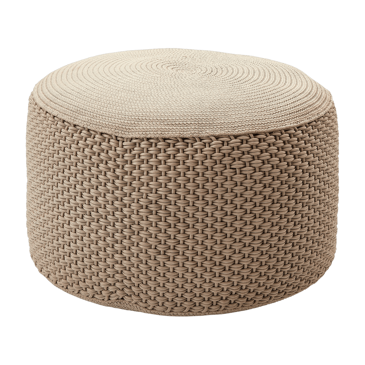 Pouf taupe Berenice - Meme Design - The Cool Republic