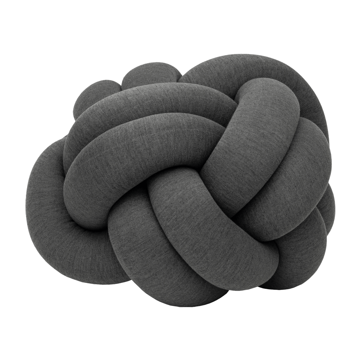 Pouf XL en acrylique et laine gris Knot - Design House Stockholm - The Cool Republic