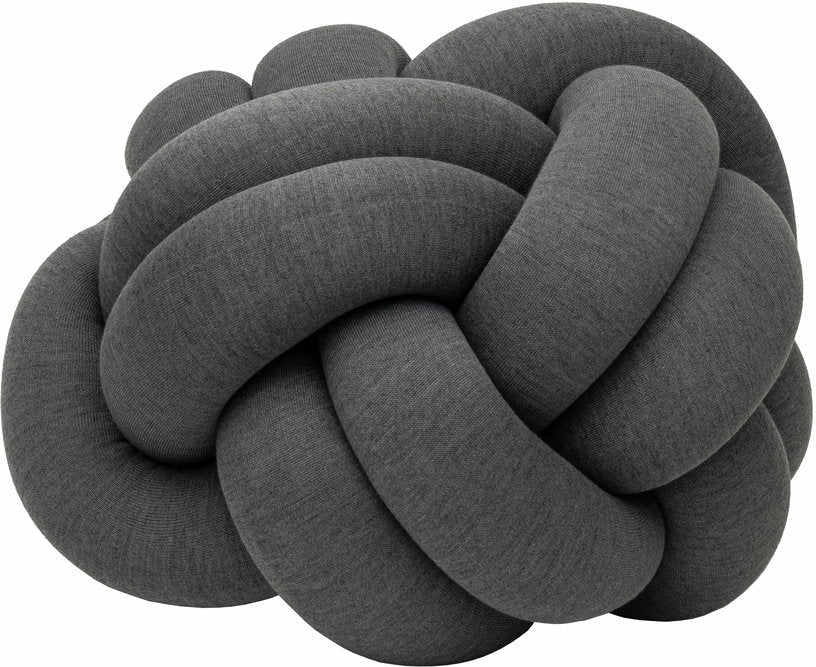 Pouf XL en acrylique et laine gris Knot - Design House Stockholm - The Cool Republic