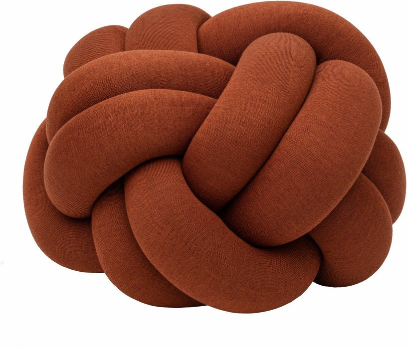 Pouf XL en acrylique et laine ocre Knot - Design House Stockholm - The Cool Republic