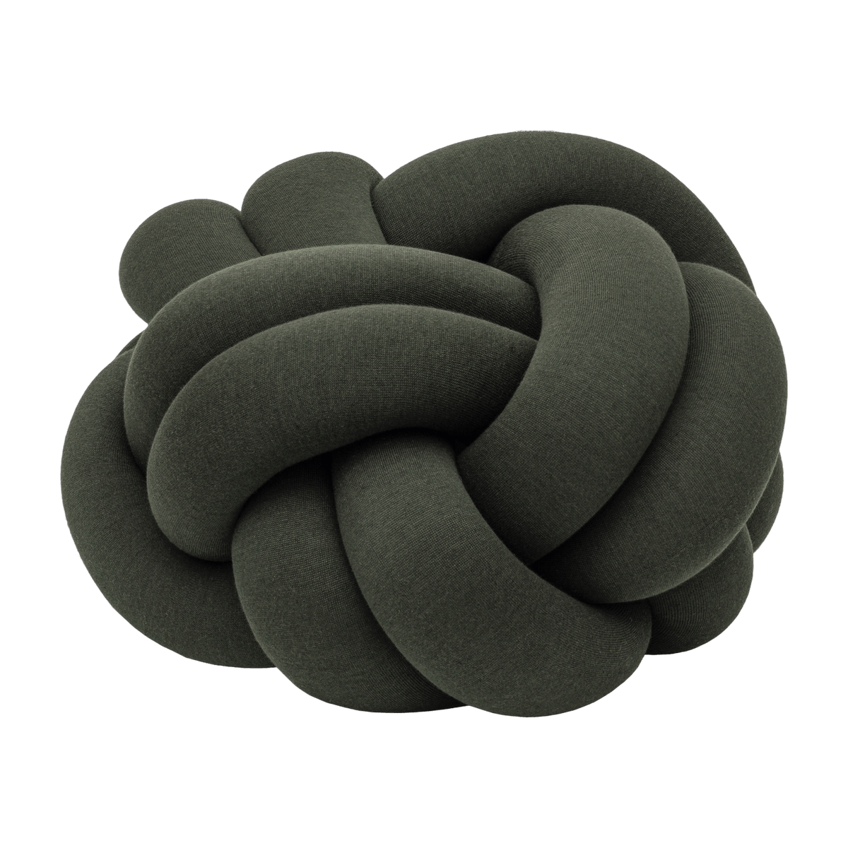 Forest green acrylic and wool XL cushion Knot - Design House Stockholm - The Cool Republic