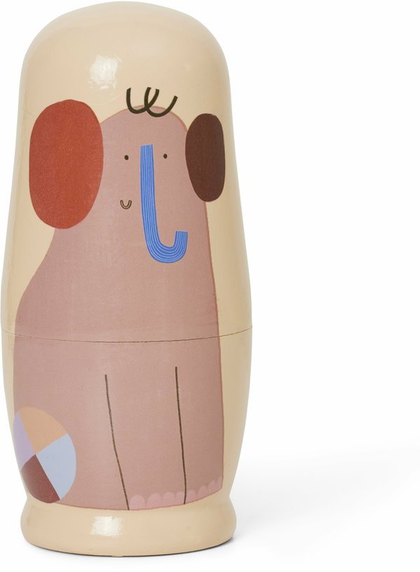 Poupées gigognes en bois Critter Multi - Ferm Living - The Cool Republic