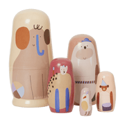 Poupées gigognes en bois Critter Multi - Ferm Living - The Cool Republic