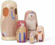 Poupées gigognes en bois Critter Multi - Ferm Living - The Cool Republic