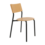 Sedia in rovere nero grafite SSD - TIPTOE