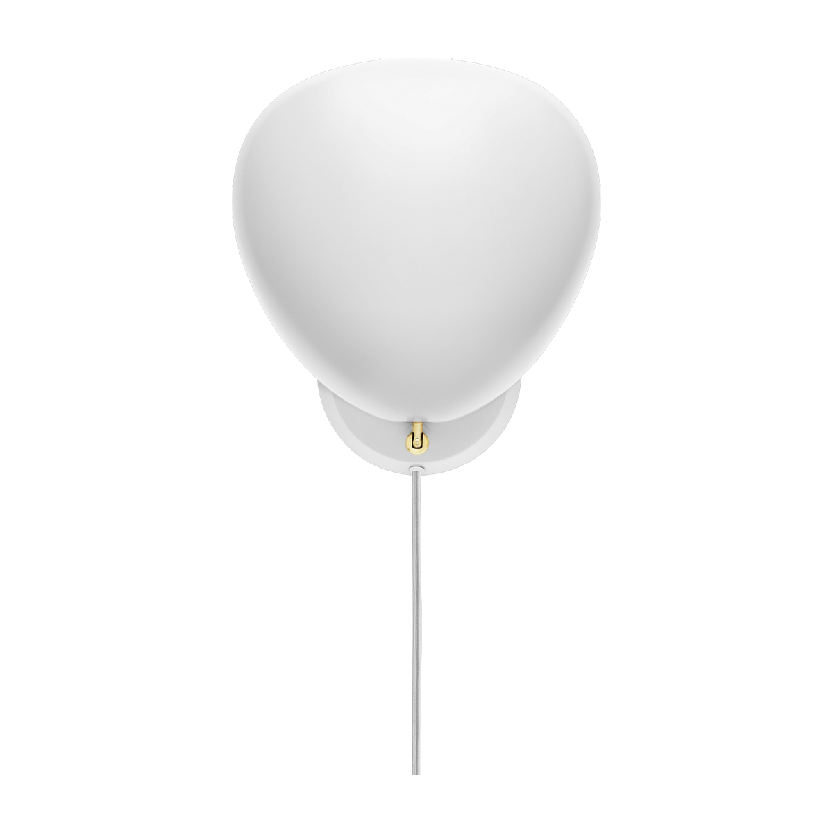 Lampe murale blanche en laiton - Gubi