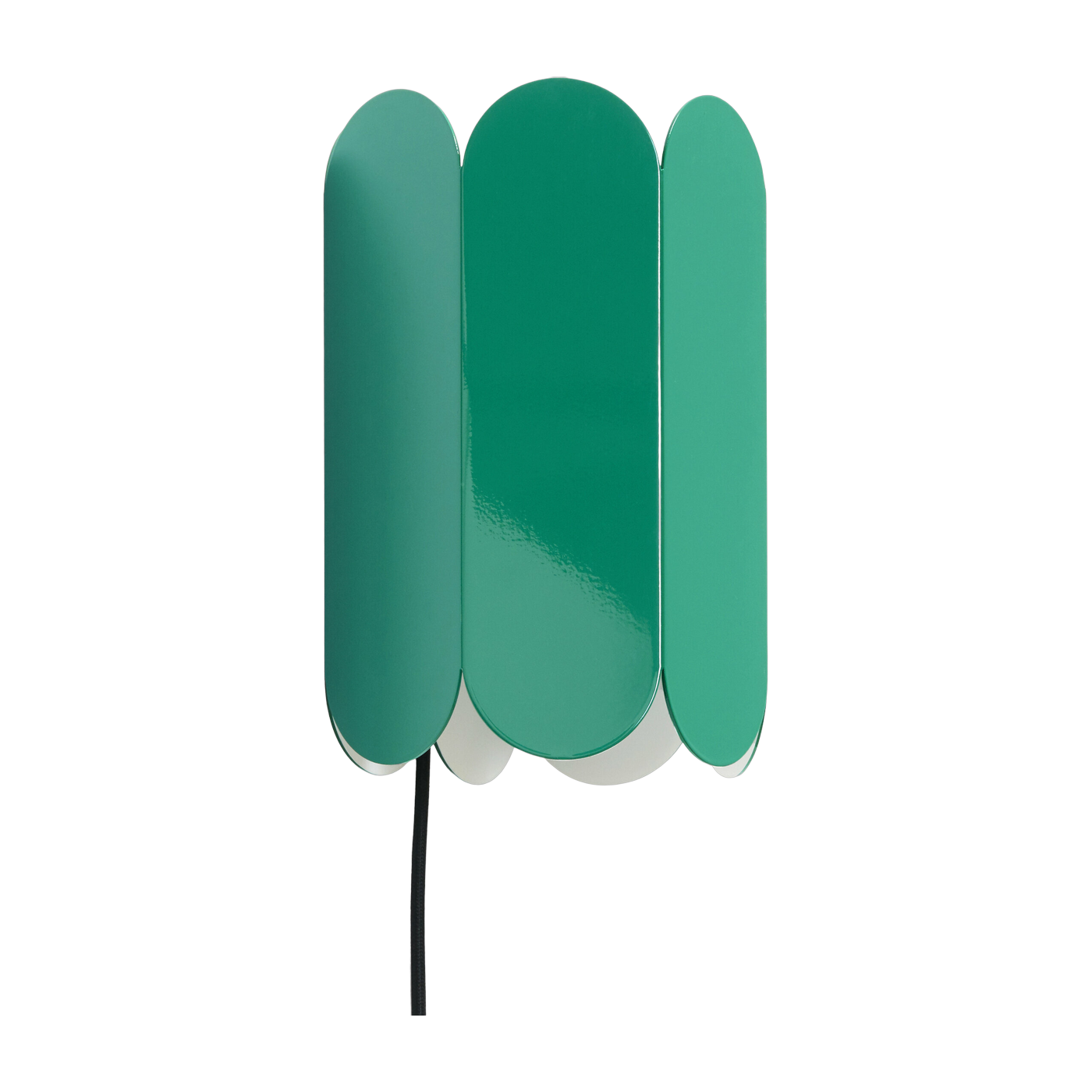 Lámpara de pared verde mar con enchufe Arcs - HAY