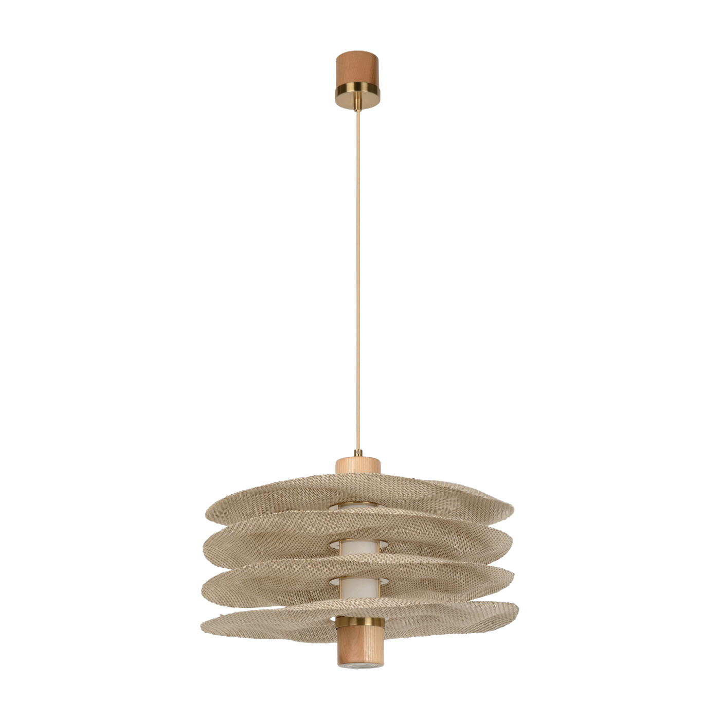 Lámpara colgante de lino 48 cm Rivage - Market Set
