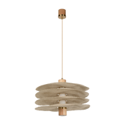 Lampada a sospensione in lino 48 cm Rivage - Market Set