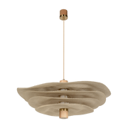 Hanging lamp in linen 78 cm Rivage - Market Set