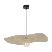 Lampada a sospensione in metallo e lino 78 cm Rivage - Market Set