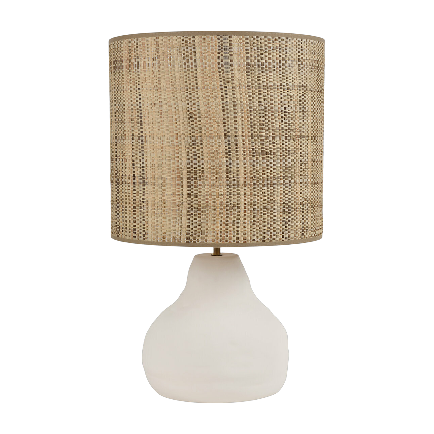 Lampada in ceramica bianca opaca 58 cm Portinatx - Market Set