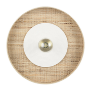 Applique cylindrique blanche 50 cm Portinatx - Market set