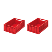 2 small red storage boxes Weston Storage Box - Liewood
