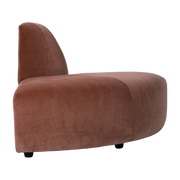 Rounded module in brick velvet Jax - Hkliving