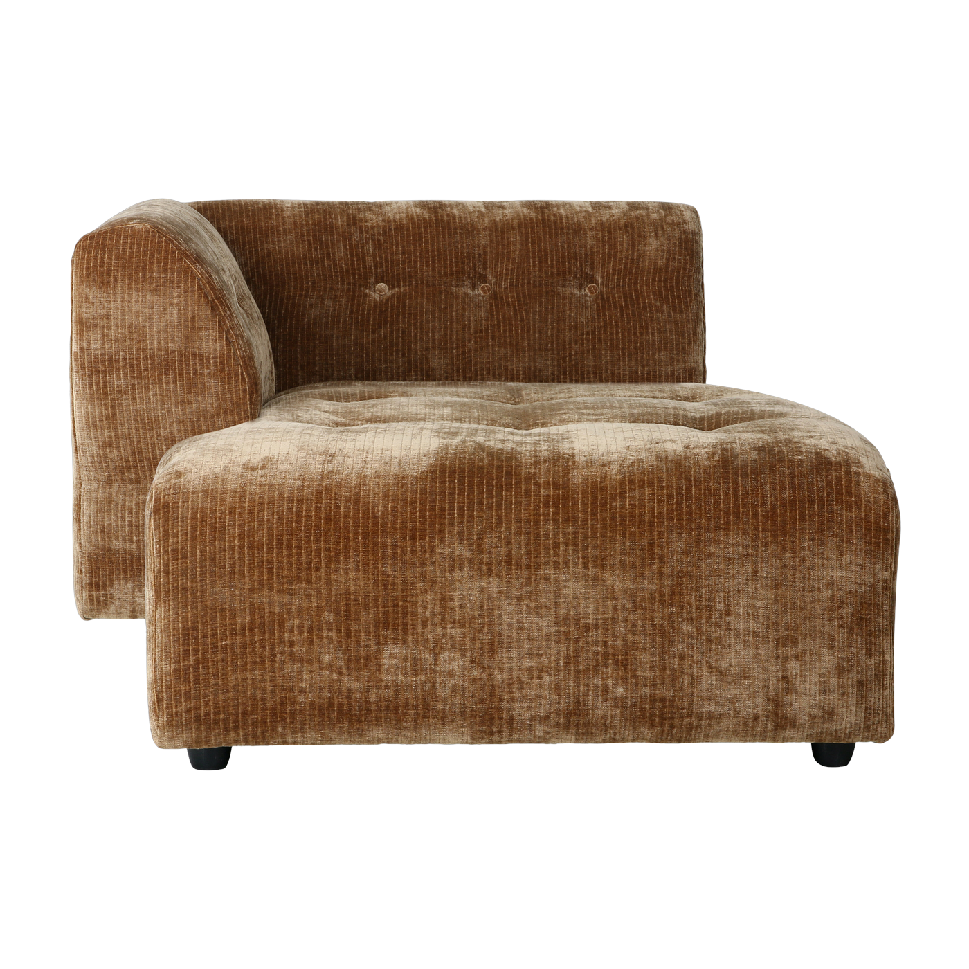 Méridienne links corduroy bronze Vint - Hkliving