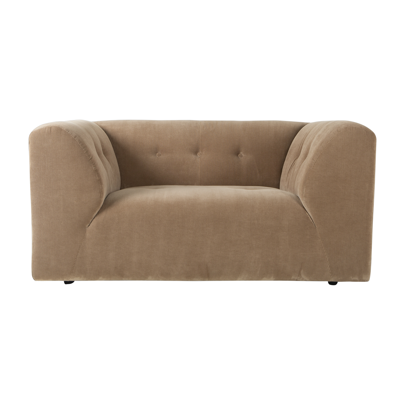 Sillón de pana marrón Vint - Hkliving